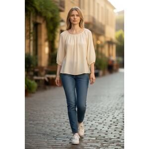 NWOT A New Day cream blouse, Size XS